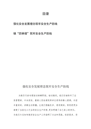 强化安全发展理念筑牢安全生产防线、镇“四举措”筑牢安全生产防线.docx