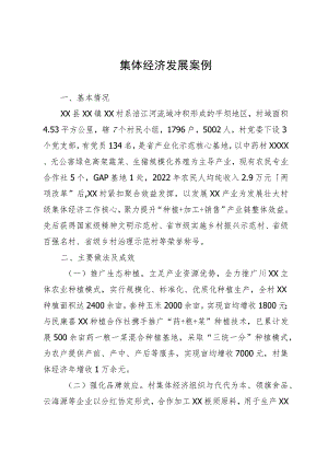 某村集体经济发展情况汇报.docx