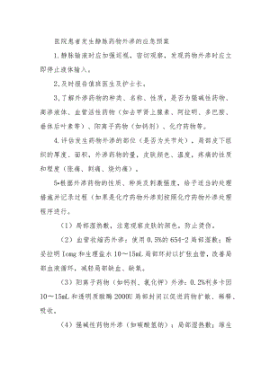 医院患者发生静脉药物外渗的应急预案.docx