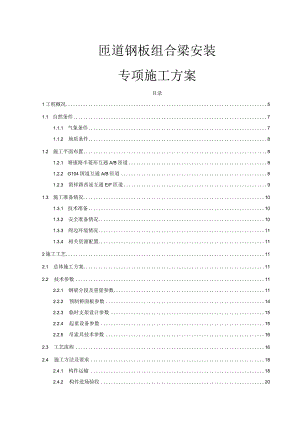 匝道钢板组合梁安装专项施工方案.docx
