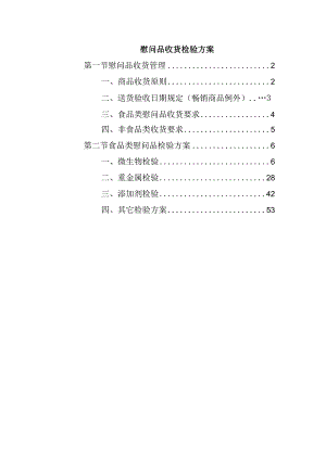 慰问品收货检验方案.docx