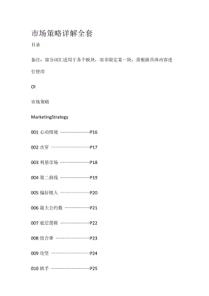市场策略详解全套.docx