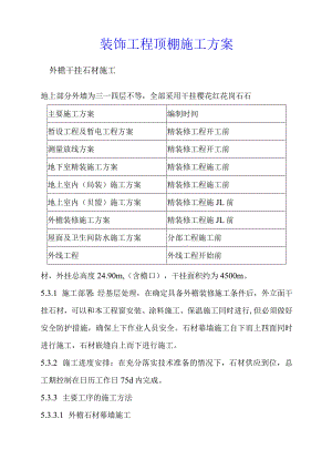 装饰工程顶棚施工方案.docx