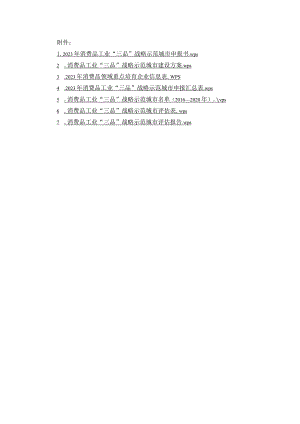 2023年消费品工业“三品”战略示范城市申报书、建设方案、评估表、评估报告.docx