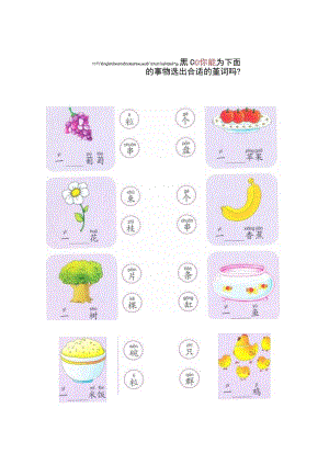 幼小衔接拼音《识字：学习量词》卡片.docx