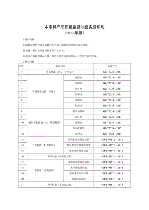 木家具产品质量监督抽查实施细则（2023年版）.docx