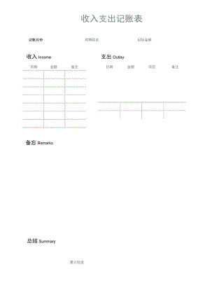 个人记账家庭收入支出明细表.docx