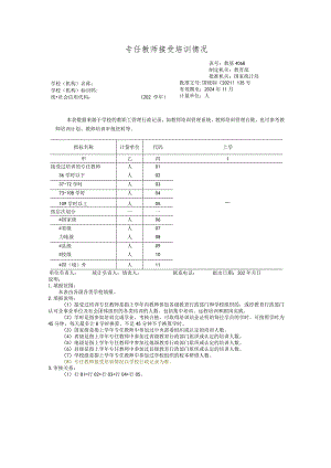 教基4068专任教师接受培训情况.docx