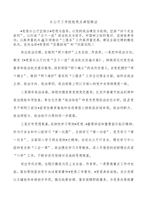 办公厅工作经验亮点典型做法.docx