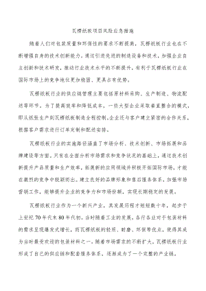 瓦楞纸板项目风险应急措施.docx