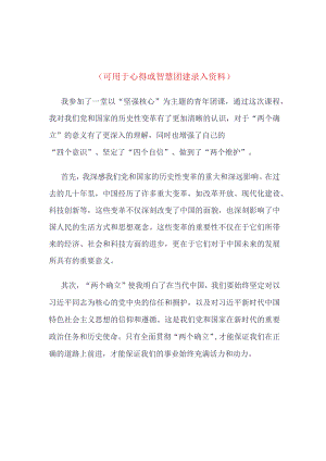 团员2023年“坚强核心”理论学习心得.docx