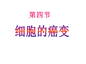 6.4细胞的癌变课件7.ppt