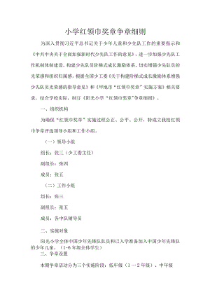 小学红领巾奖章争章细则.docx
