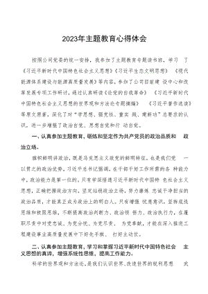(六篇)2023年公司开展主题教育的心得体会.docx