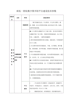 蚌医一附院数字图书馆平台建设技术参数.docx