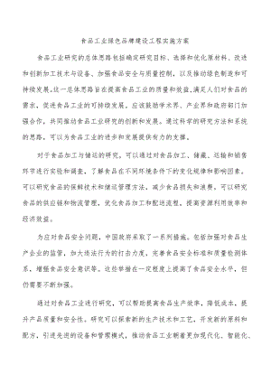 食品工业绿色品牌建设工程实施方案.docx