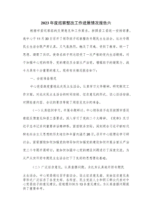 2023年度巡察整改工作进展情况报告六.docx