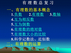 有理数总复习精品教育.ppt
