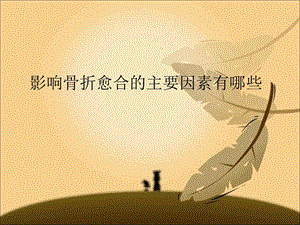 影响骨折愈合的主要因素有哪些龚婕.ppt