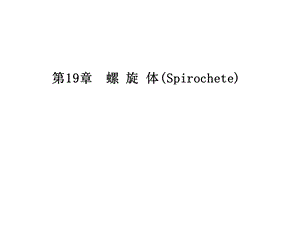第22章螺旋体.ppt