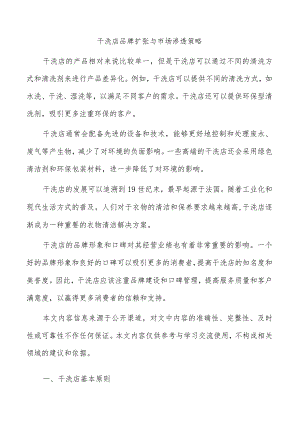 干洗店品牌扩张与市场渗透策略.docx