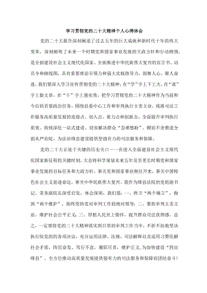 法警党员干部《学习宣传贯彻党的二十大精神》心得体会 （4份）.docx