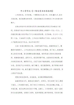 中小学作文《一场没有泪水的告别》.docx