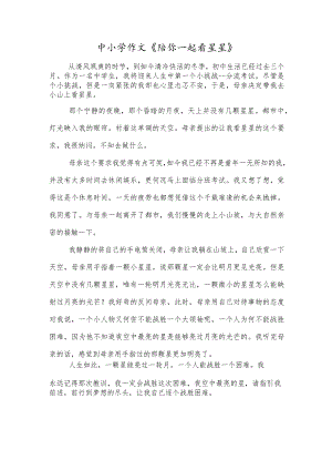 中小学作文《陪你一起看星星》.docx