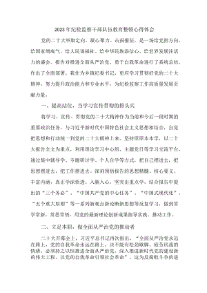 高等学院2023年纪检监察干部队伍教育整顿个人心得体会 （8份）_50.docx