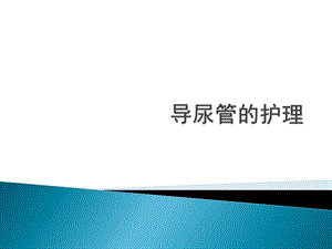 导尿术管的护理.ppt