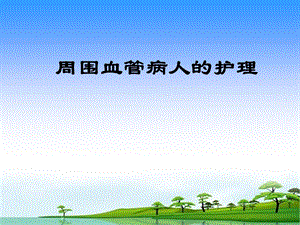 周围血管病人的护理.ppt