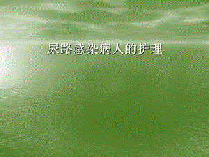 尿路感染病人的护理.ppt