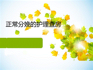 正常分娩的护理查房.ppt