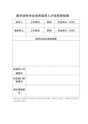 图书资料专业培养指导人才信息审核表.docx