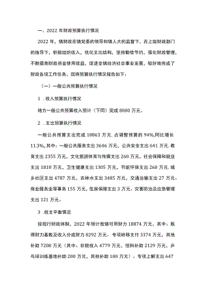 关于2022年财政预算执行情况和2023年财政预算（草案）的报告.docx
