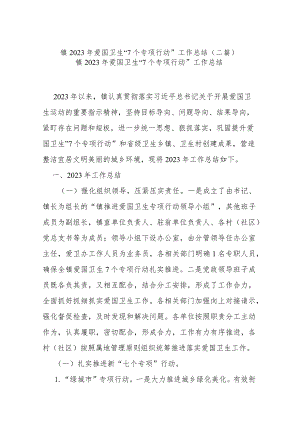 镇2023年爱国卫生“7个专项行动”工作总结(二篇).docx