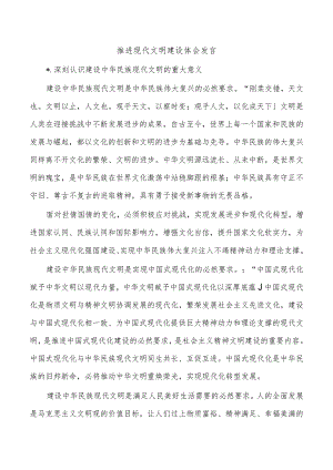 推进现代文明建设体会发言.docx