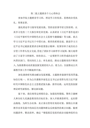党员干部学习第二批主题教育个人心得体会 （汇编4份）.docx