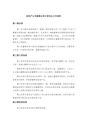 房地产公司董事会审计委员会工作细则.docx