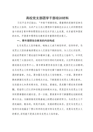 高校党支部团学干部培训材料.docx