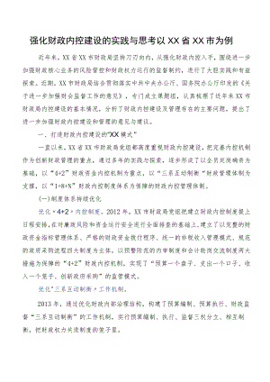 强化财政内控建设的实践与思考以XX省XX市为例.docx