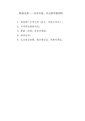 配套支持——市首台套、市占新申报材料.docx