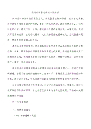 烧烤店销售与促销方案分析.docx