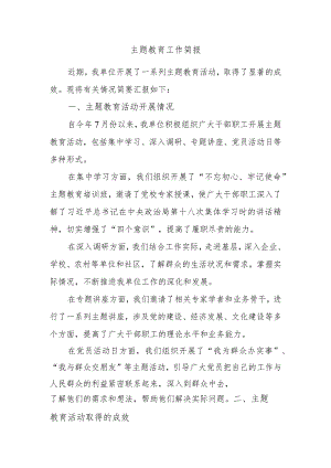 主题教育工作简报.docx