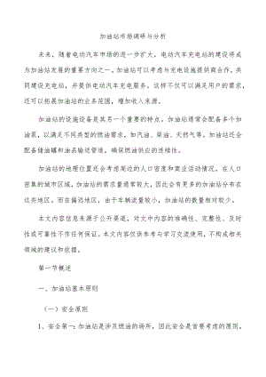 加油站市场调研与分析.docx