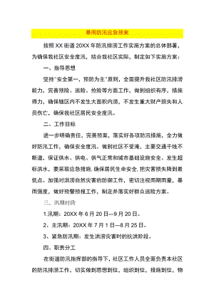 暴雨防汛应急预案.docx
