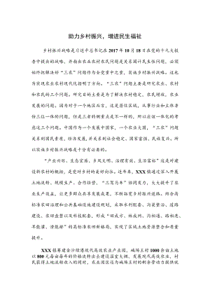 助力乡村振兴增进民生福祉.docx