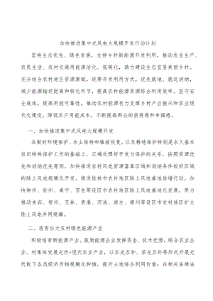 加快推进集中式风电大规模开发行动计划.docx