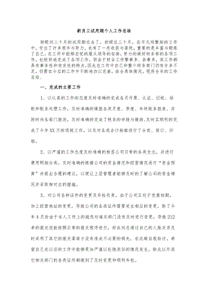 商场新员工试用期个人工作总结.docx