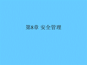 第8章安全管理.ppt